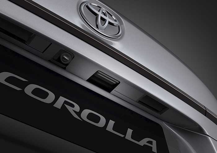 toyota corolla exterior camara trasera