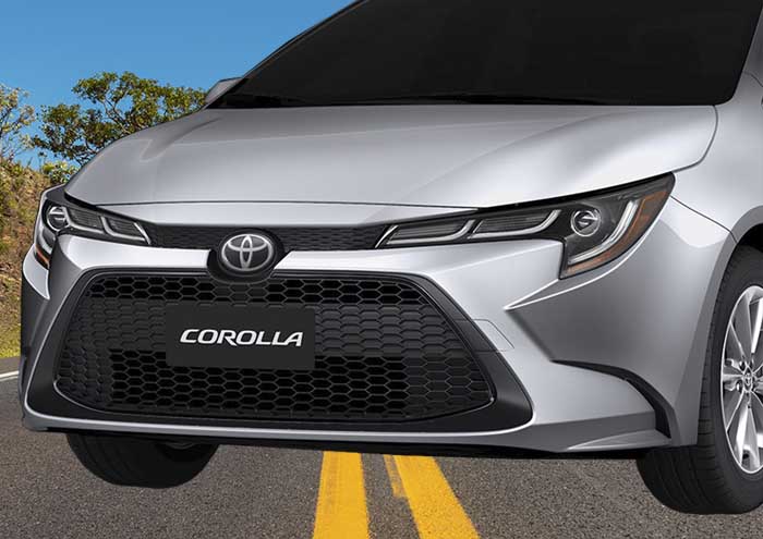 toyota corolla exterior parte frontal