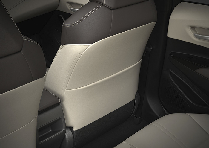 toyota corolla interior bolsillo trasero en asientos delanteros