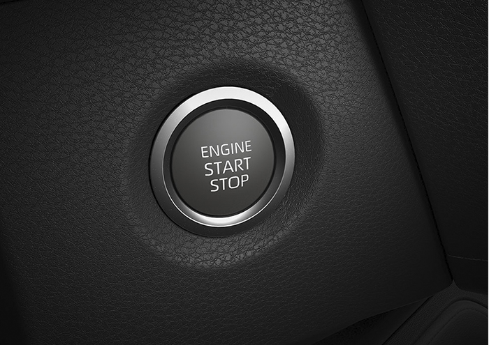 toyota corolla interior encendido push