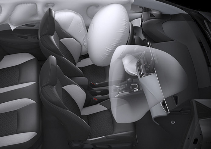 toyota corolla interior seguridad bolsas de aire