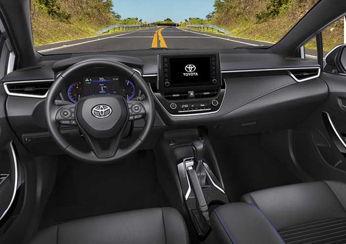 toyota corolla interior tablero delantero