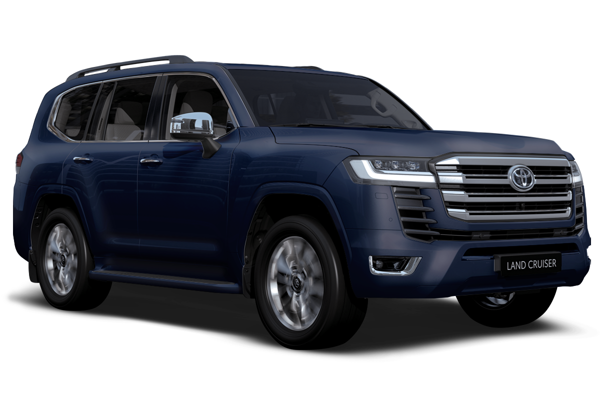 toyota Land Cruiser 300 color blanco azul