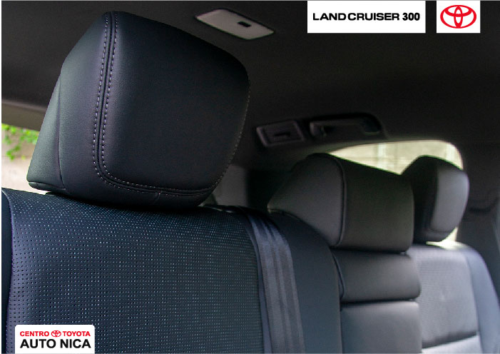 toyota Land Cruiser 300 interior, asientos traseros
