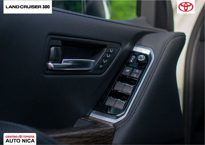 toyota Land Cruiser 300 interior, asientos delantero con memoria
