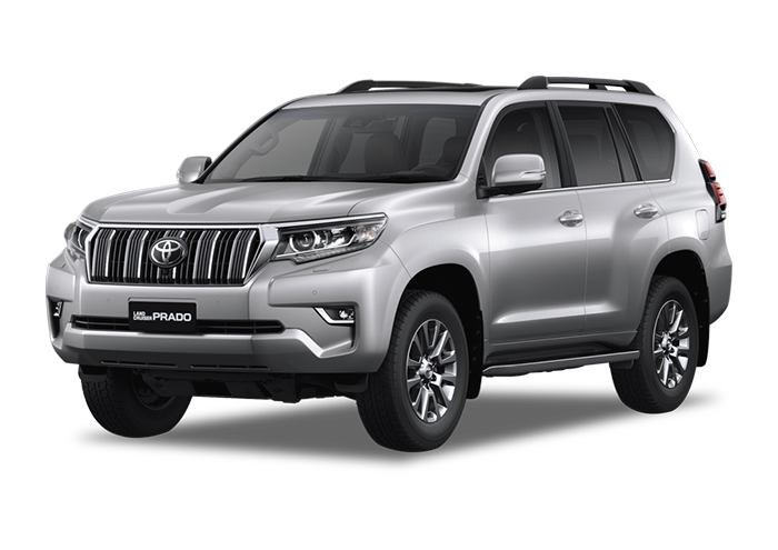 toyota land cruiser prado color plateado