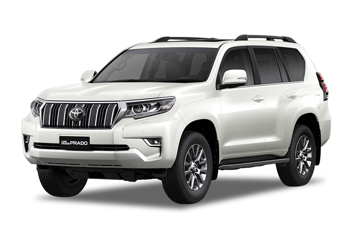 toyota land cruiser prado color super blanco