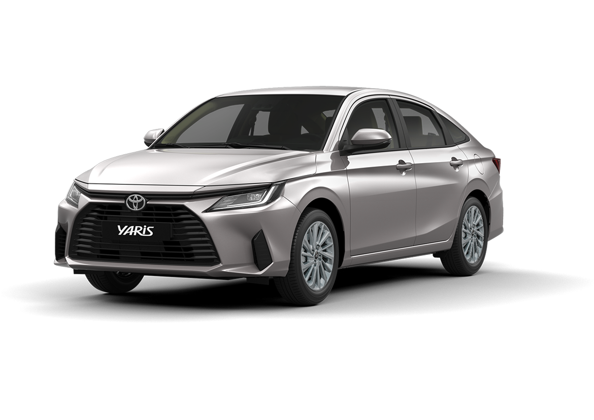 toyota Yaris Sedán color Plateado Metalico